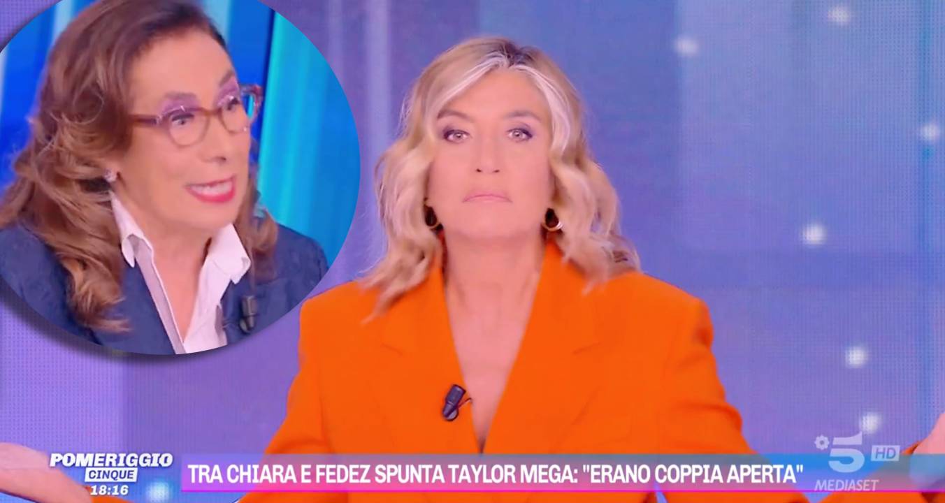 Cesara Buonamici a Pomeriggio 5 stronca i Ferragnez: “Coppia aperta? Casomai farlocca!”